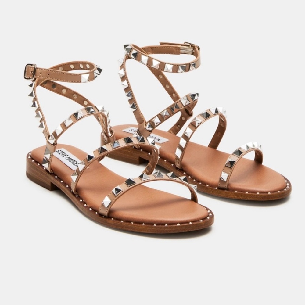 Steve Madden studded sandals, size 8. Like new